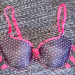 Victoria’s Secret Gray Polka Dot Bra